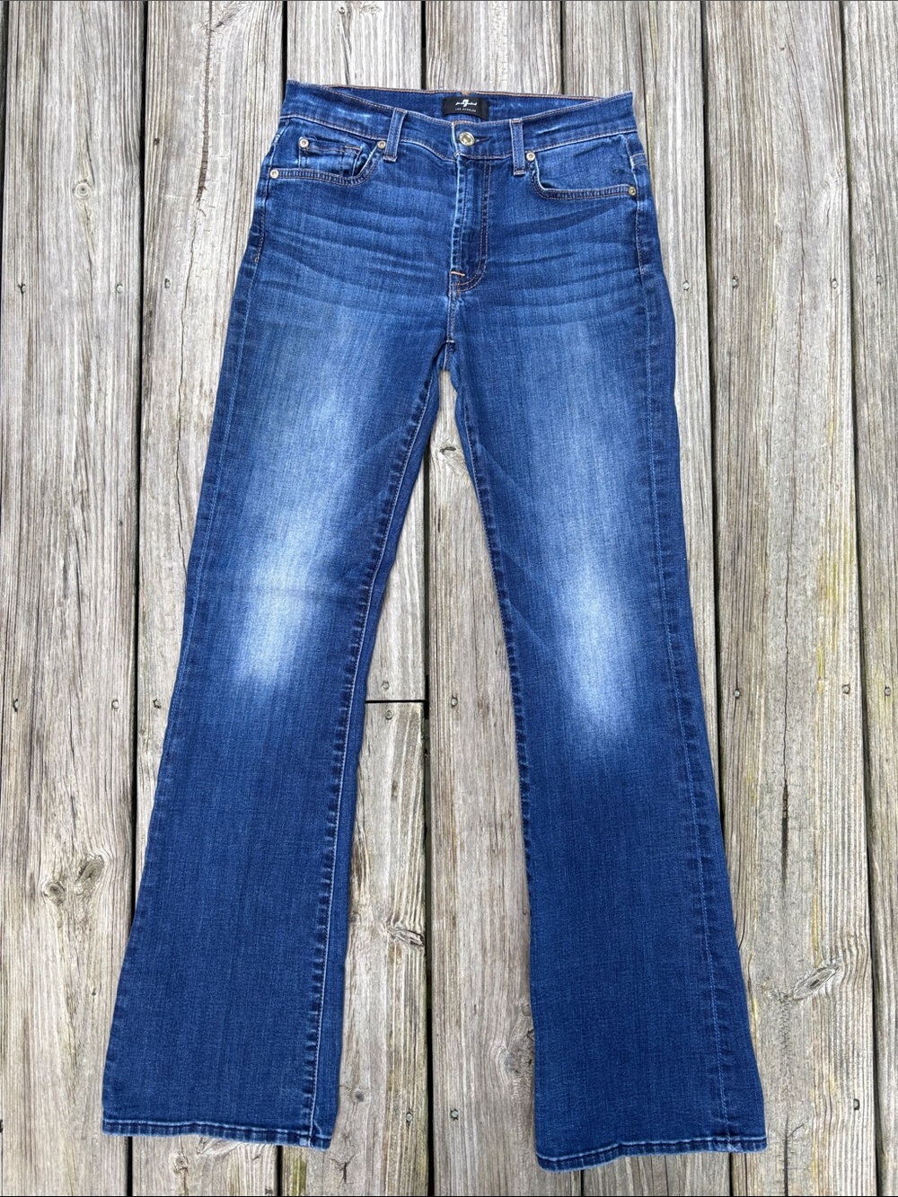 7 For All Mankind Tailorless Original Bootcut Jeans Y2K Revival Western Size 27